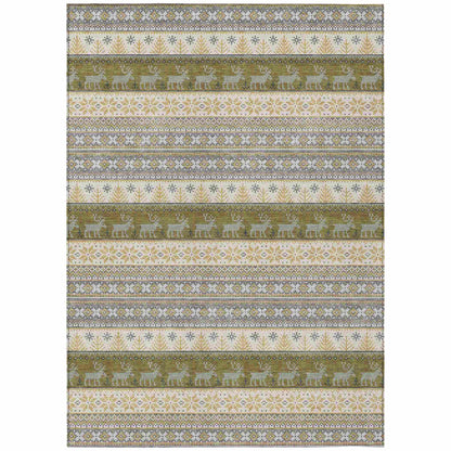 Addison Rugs Quaara Gray Washable Indoor-Outdoor Rug