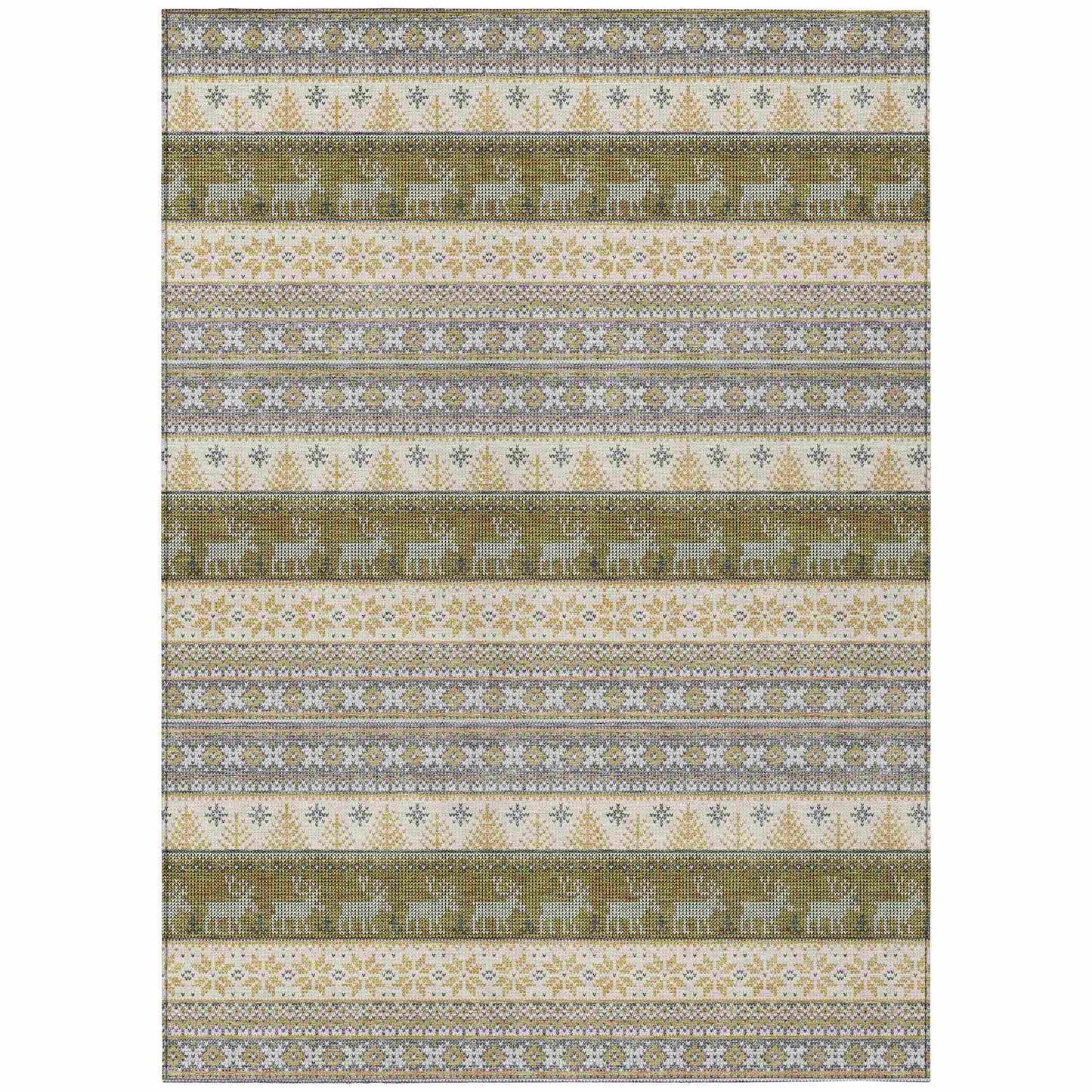 Addison Rugs Quaara Gray Washable Indoor-Outdoor Rug