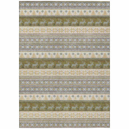 Addison Rugs Quaara Gray Washable Indoor-Outdoor Rug