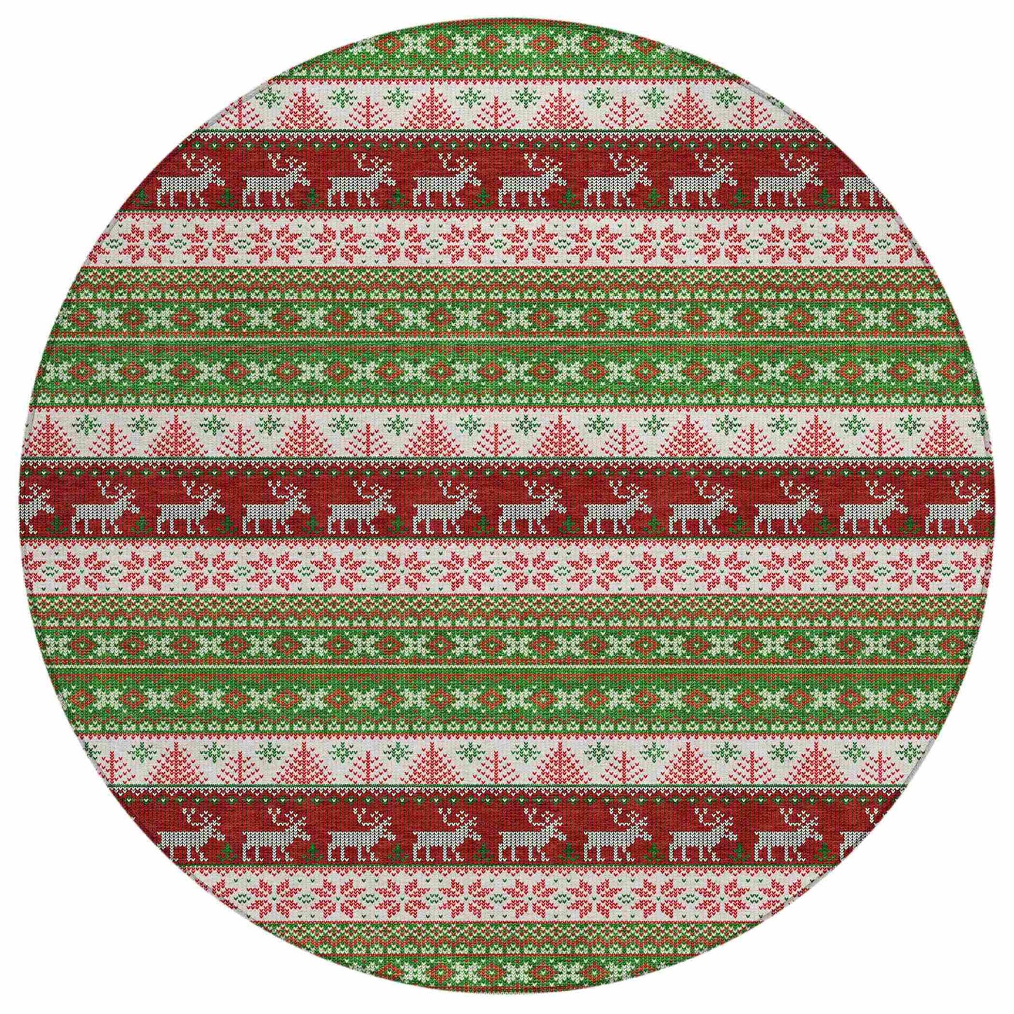 Addison Rugs Quaara Green Washable Indoor-Outdoor Rug