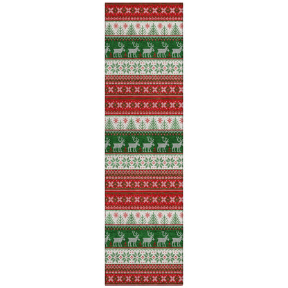 Addison Rugs Quaara Red Washable Indoor-Outdoor Rug