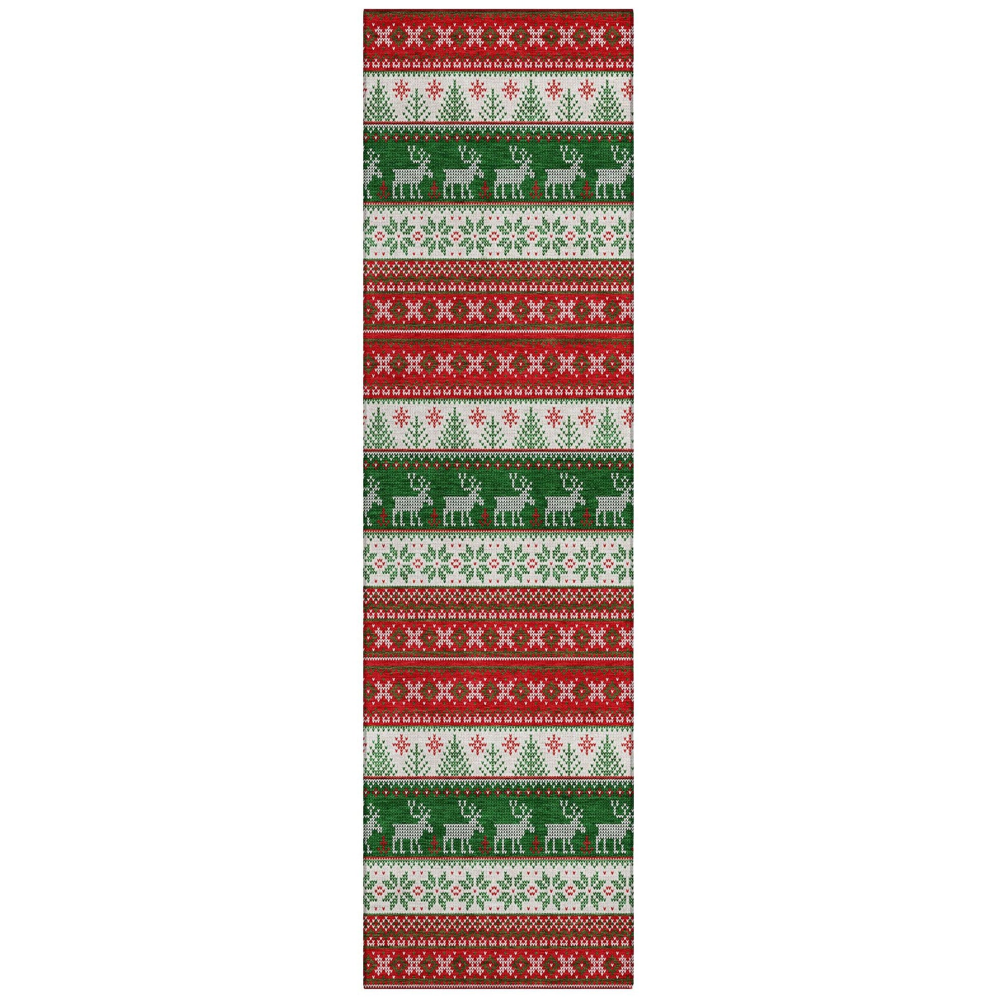 Addison Rugs Quaara Red Washable Indoor-Outdoor Rug