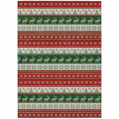 Addison Rugs Quaara Red Washable Indoor-Outdoor Rug