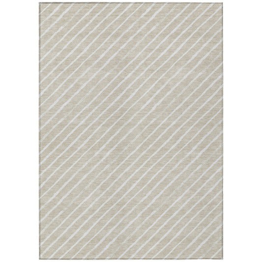 Addison Rugs Quaara Brown Washable Indoor-Outdoor Rug