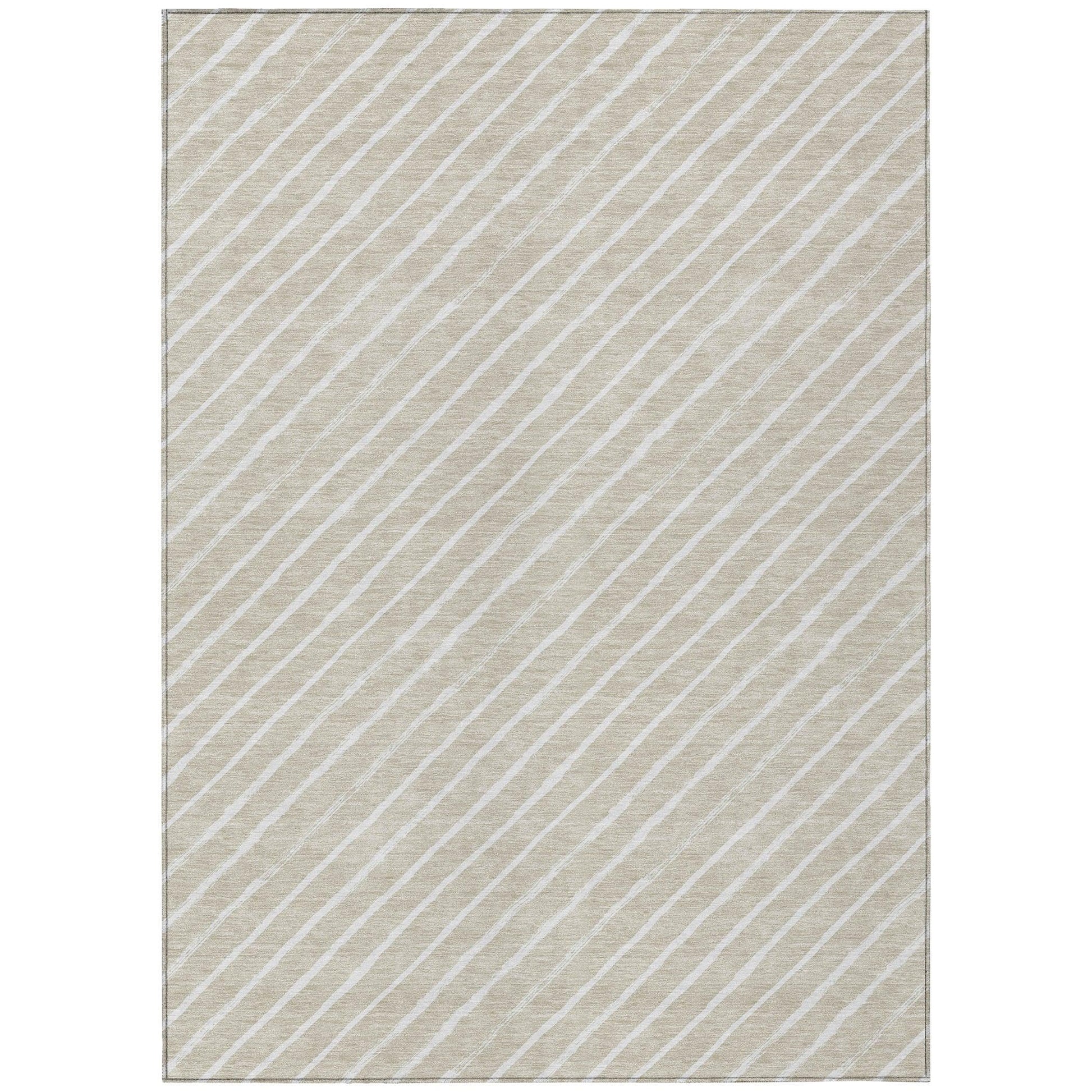 Addison Rugs Quaara Brown Washable Indoor-Outdoor Rug