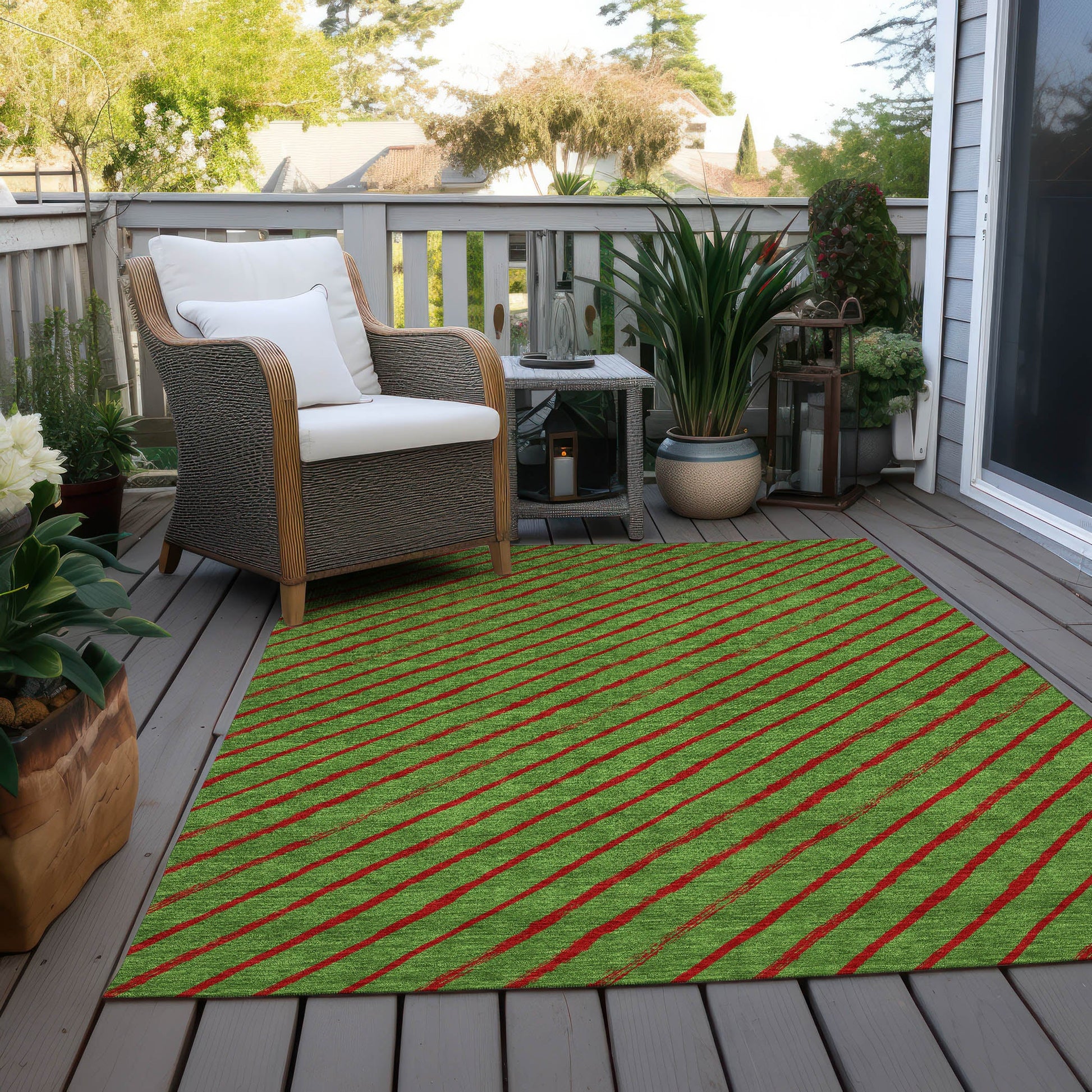 Addison Rugs Quaaris Fern Washable Indoor-Outdoor Rug