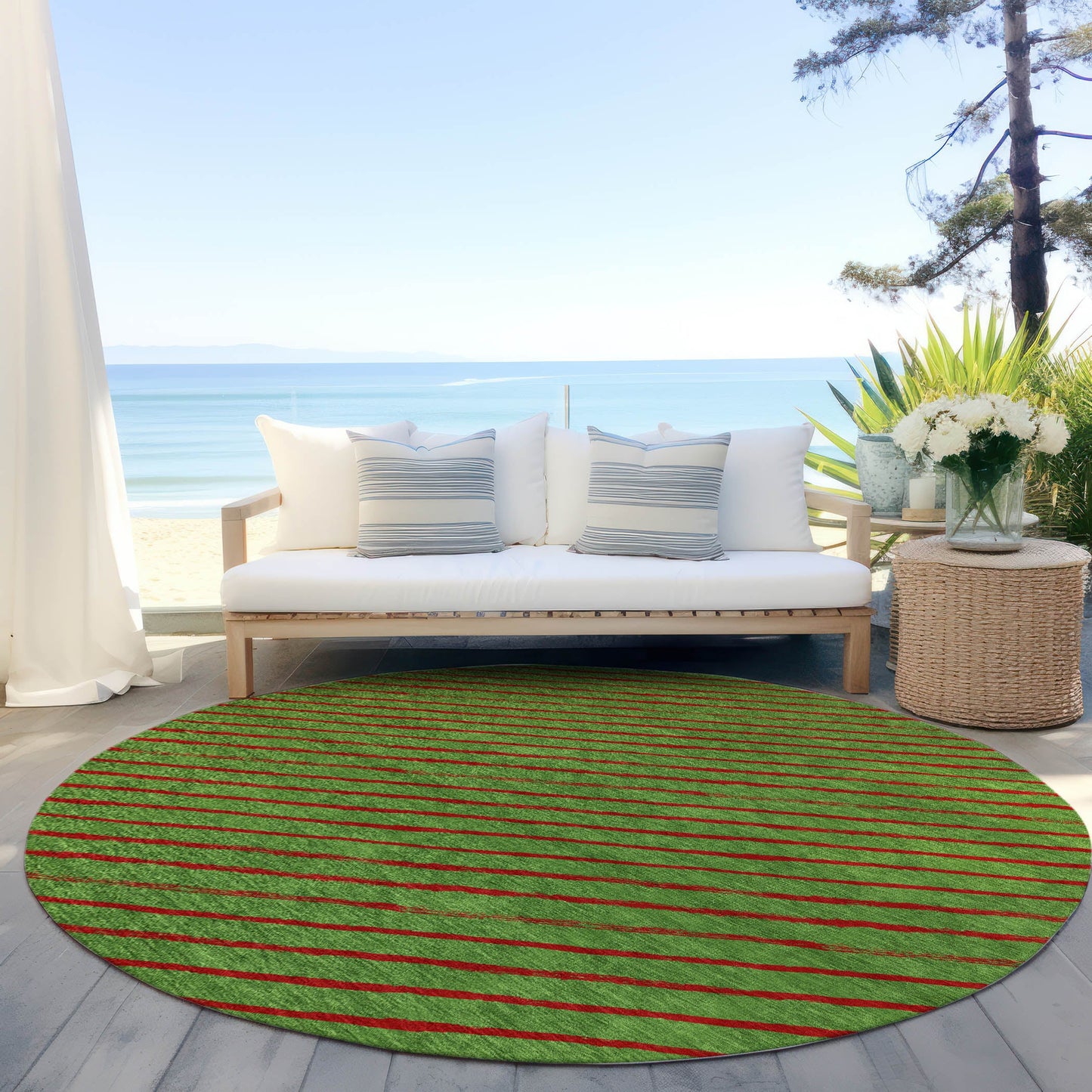 Addison Rugs Quaaris Fern Washable Indoor-Outdoor Rug