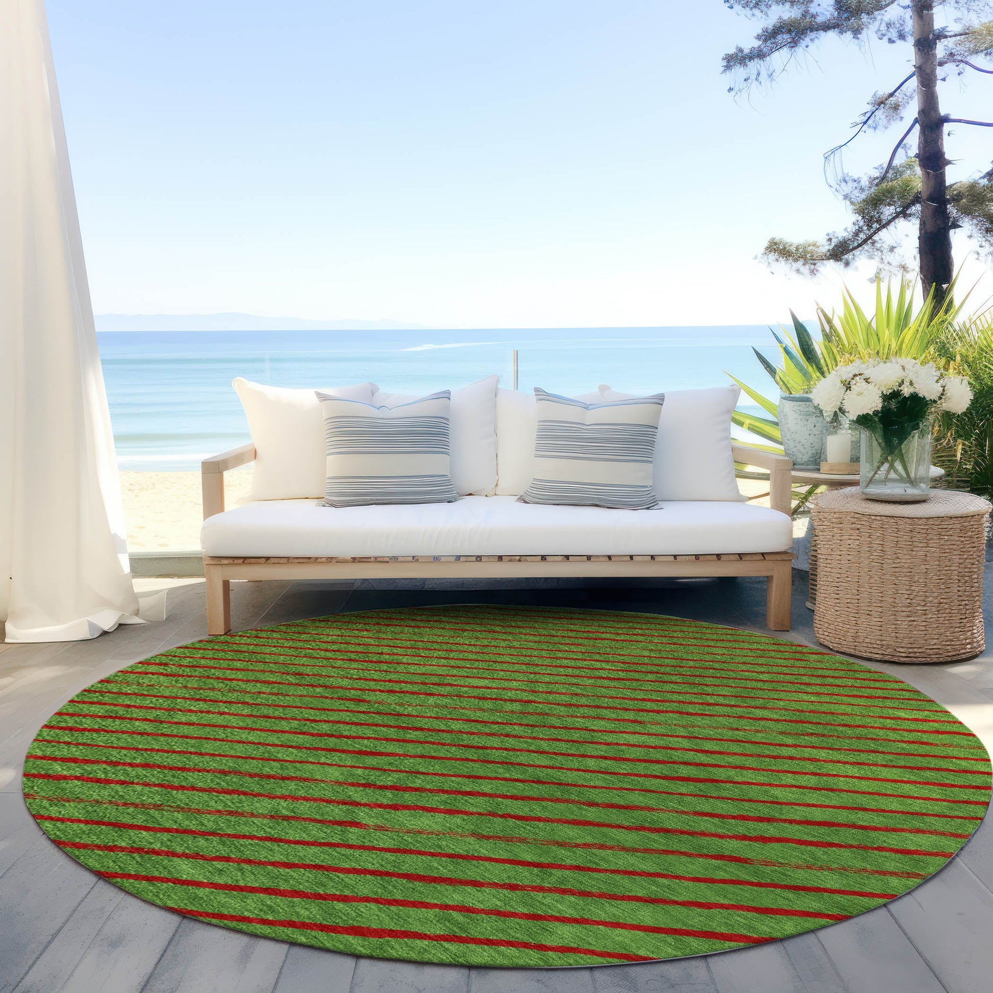 Addison Rugs Quaaris Fern Washable Indoor-Outdoor Rug