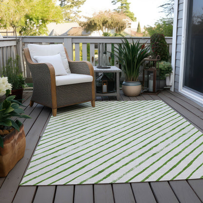 Addison Rugs Quaaris Green Washable Indoor-Outdoor Rug