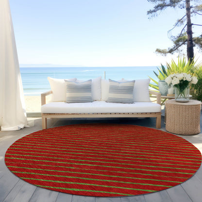 Addison Rugs Quaaris Merlot Washable Indoor-Outdoor Rug