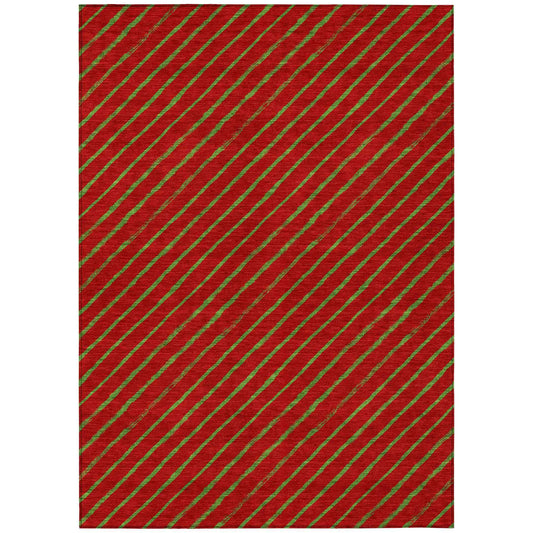 Addison Rugs Quaaris Merlot Washable Indoor-Outdoor Rug