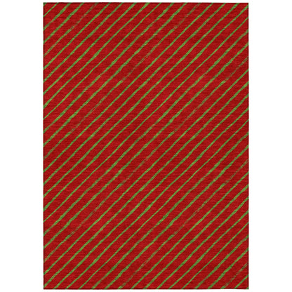 Addison Rugs Quaaris Merlot Washable Indoor-Outdoor Rug