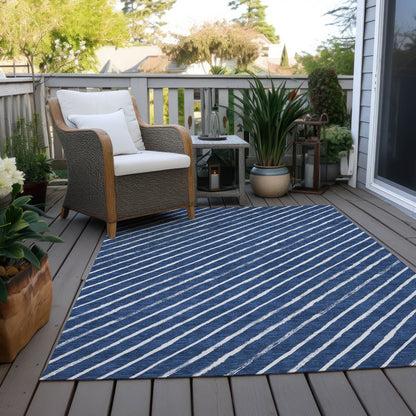 Addison Rugs Quaaris Blue Washable Indoor-Outdoor Rug