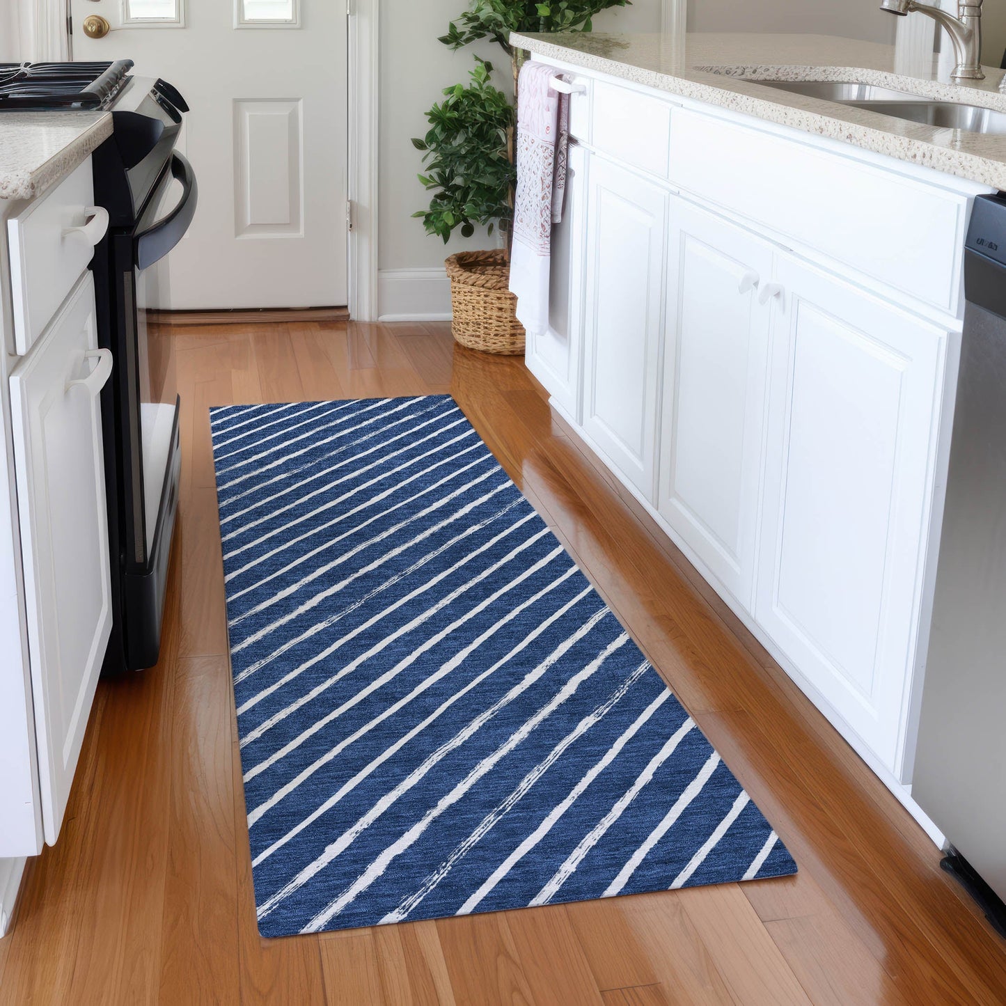 Addison Rugs Quaaris Blue Washable Indoor-Outdoor Rug