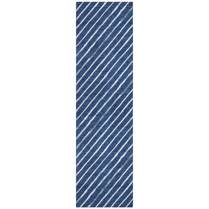 Addison Rugs Quaaris Blue Washable Indoor-Outdoor Rug