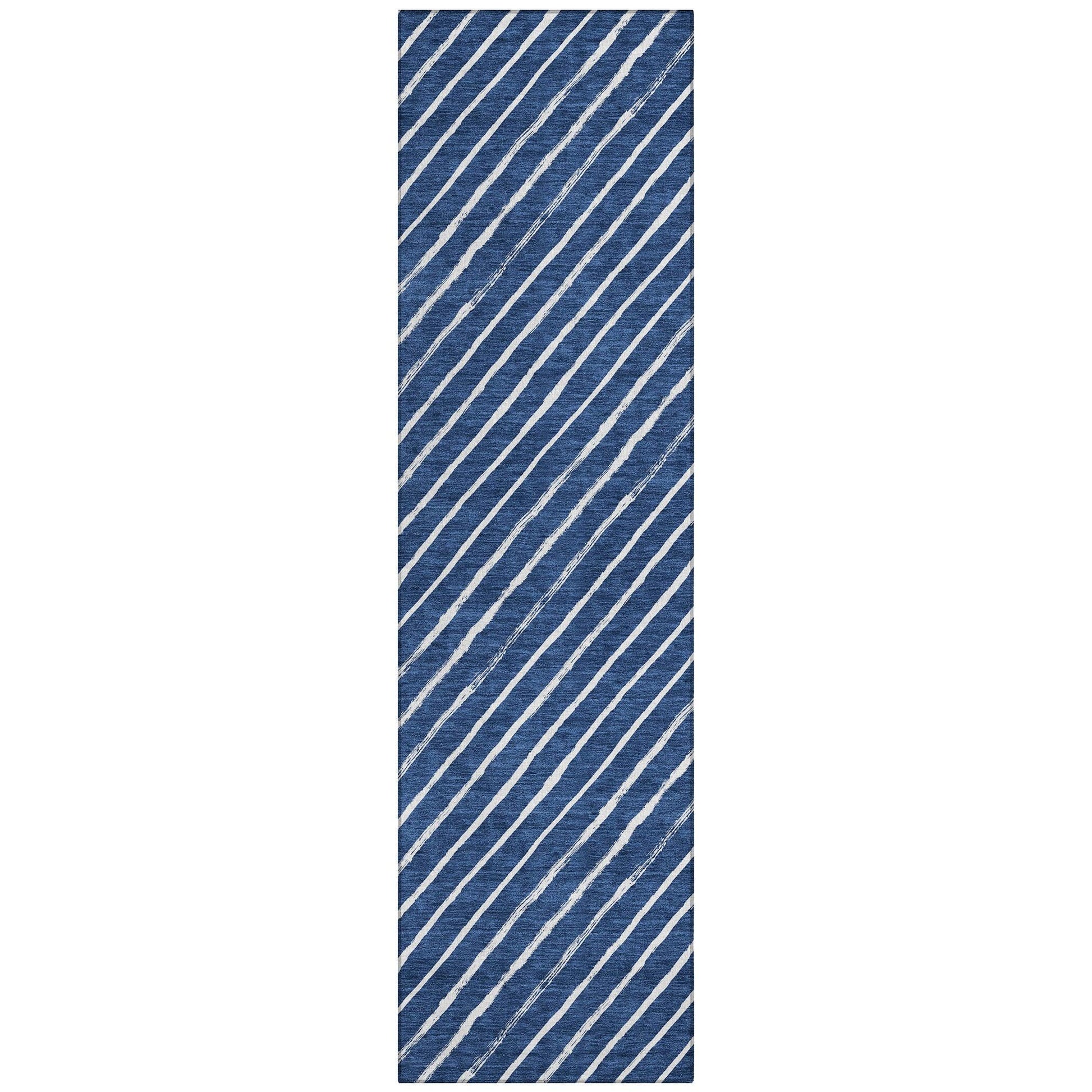 Addison Rugs Quaaris Blue Washable Indoor-Outdoor Rug