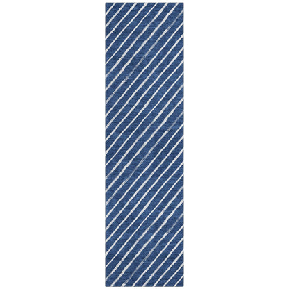 Addison Rugs Quaaris Blue Washable Indoor-Outdoor Rug