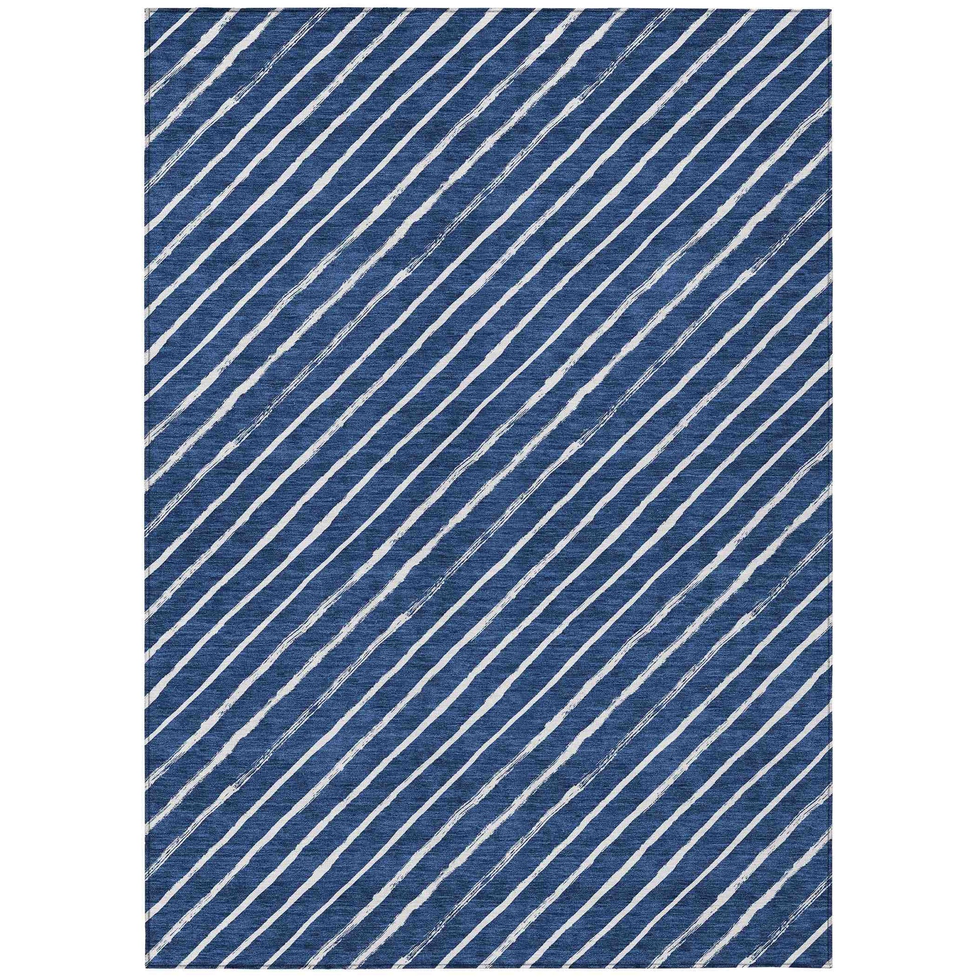 Addison Rugs Quaaris Blue Washable Indoor-Outdoor Rug