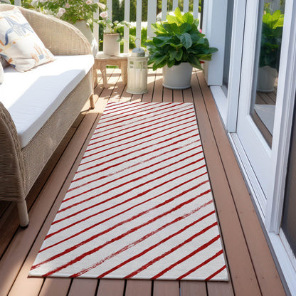 Addison Rugs Quaaris Red Washable Indoor-Outdoor Rug