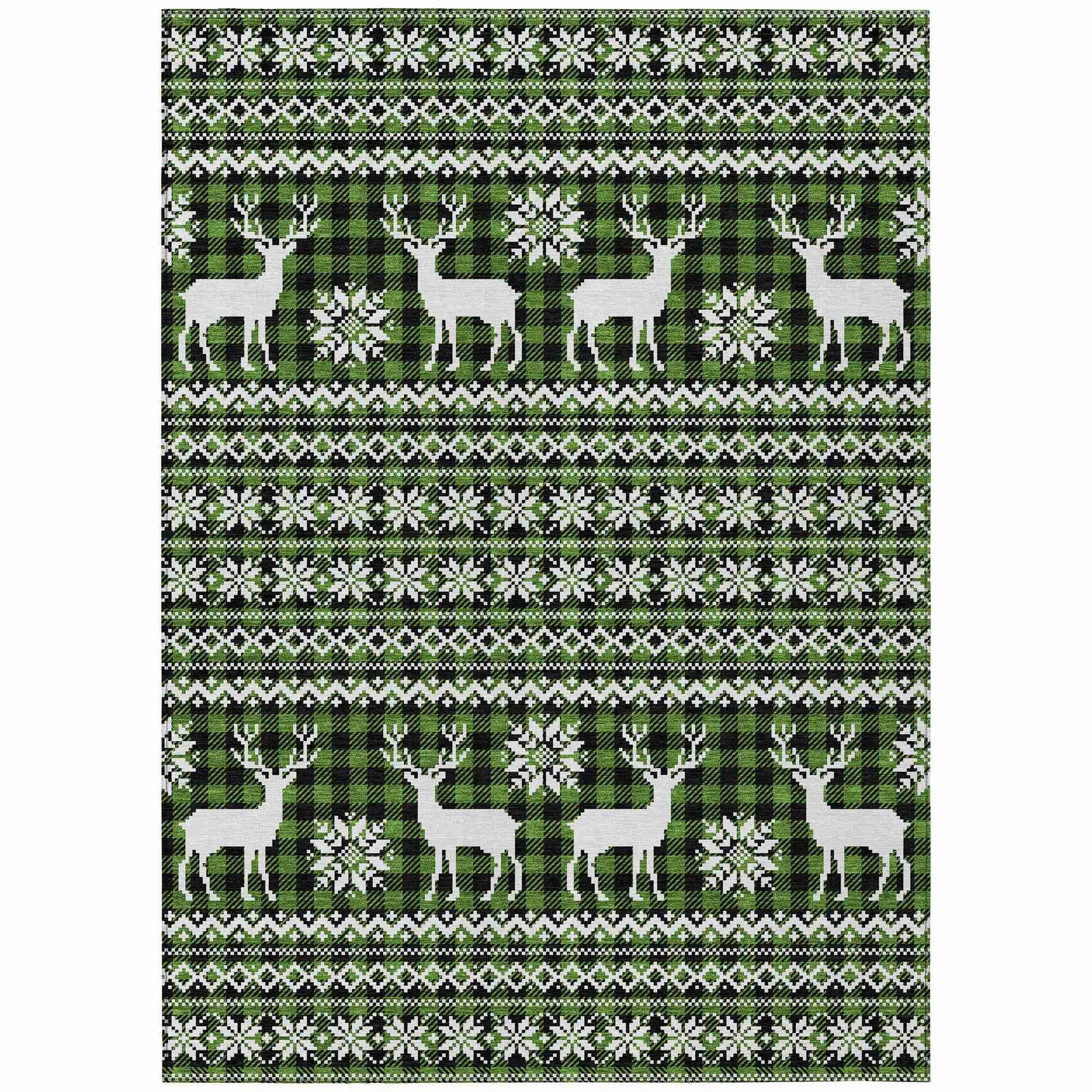 Addison Rugs Quaas Cactus Washable Indoor-Outdoor Rug