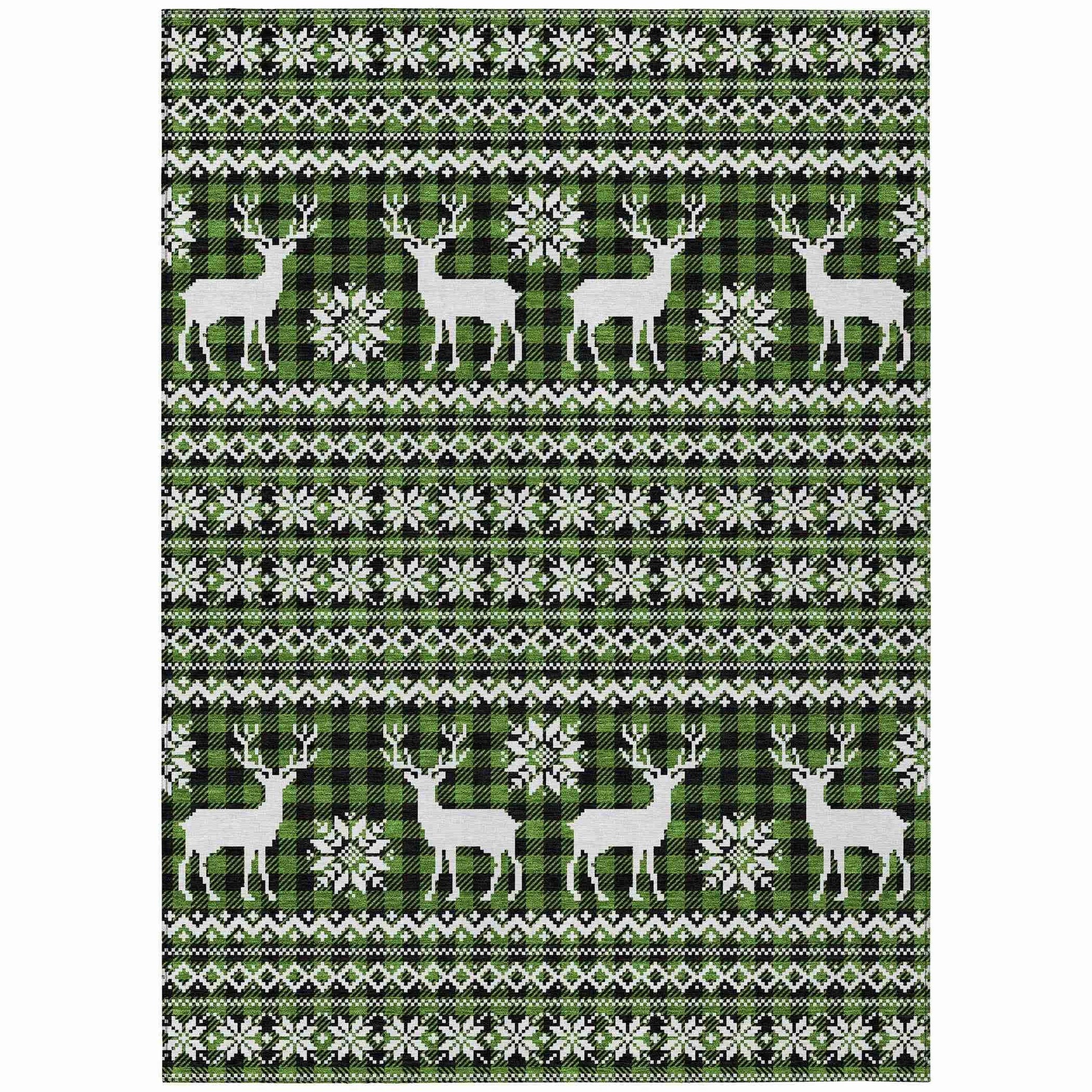 Addison Rugs Quaas Cactus Washable Indoor-Outdoor Rug