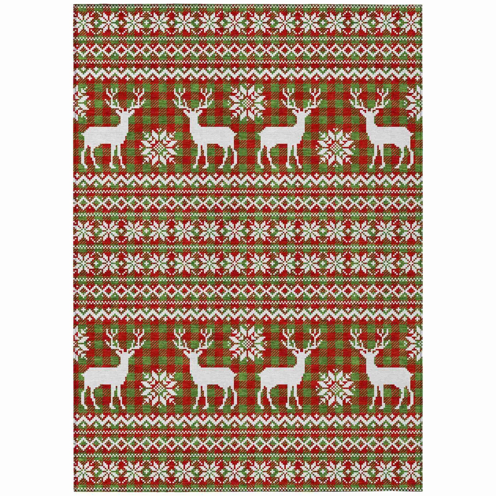 Addison Rugs Quaas Fern Washable Indoor-Outdoor Rug
