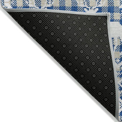 Addison Rugs Quaas Blue Washable Indoor-Outdoor Rug
