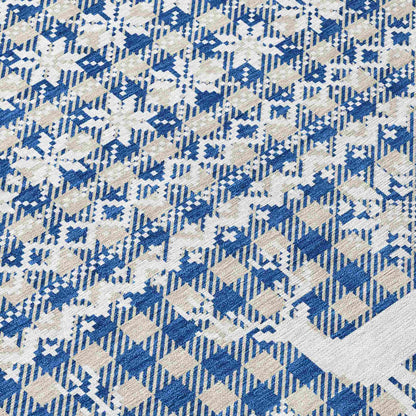 Addison Rugs Quaas Blue Washable Indoor-Outdoor Rug