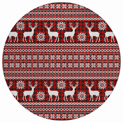 Addison Rugs Quaas Red Washable Indoor-Outdoor Rug