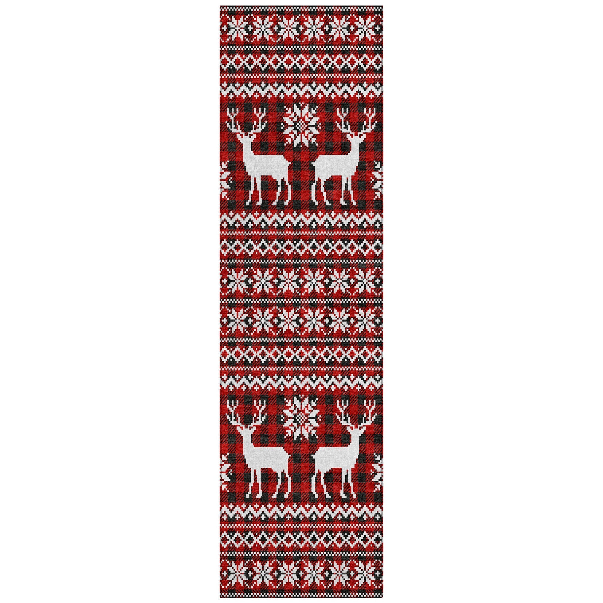 Addison Rugs Quaas Red Washable Indoor-Outdoor Rug