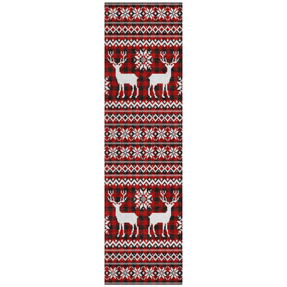 Addison Rugs Quaas Red Washable Indoor-Outdoor Rug
