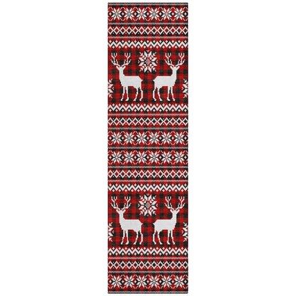 Addison Rugs Quaas Red Washable Indoor-Outdoor Rug