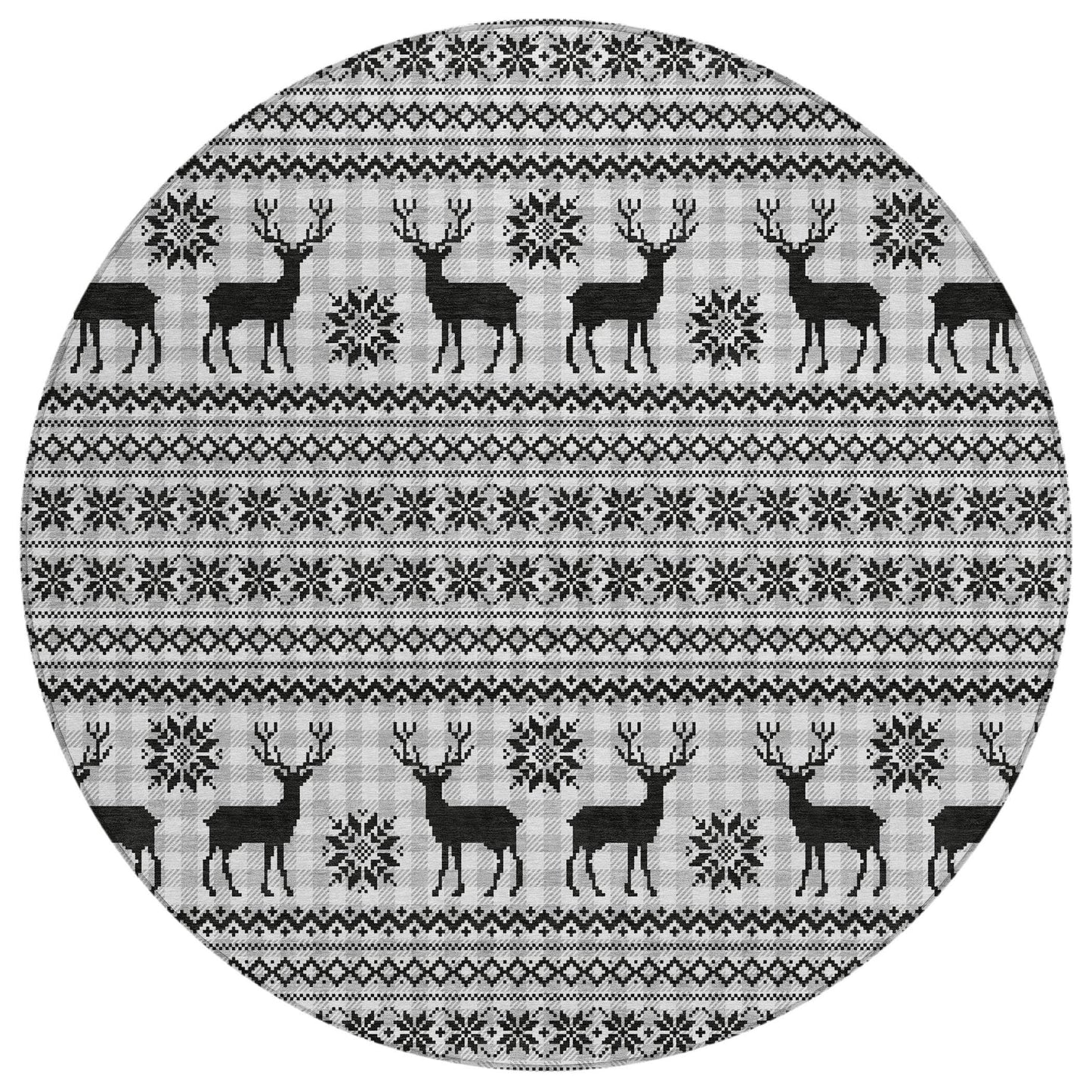 Addison Rugs Quaion Gray Washable Indoor-Outdoor Rug