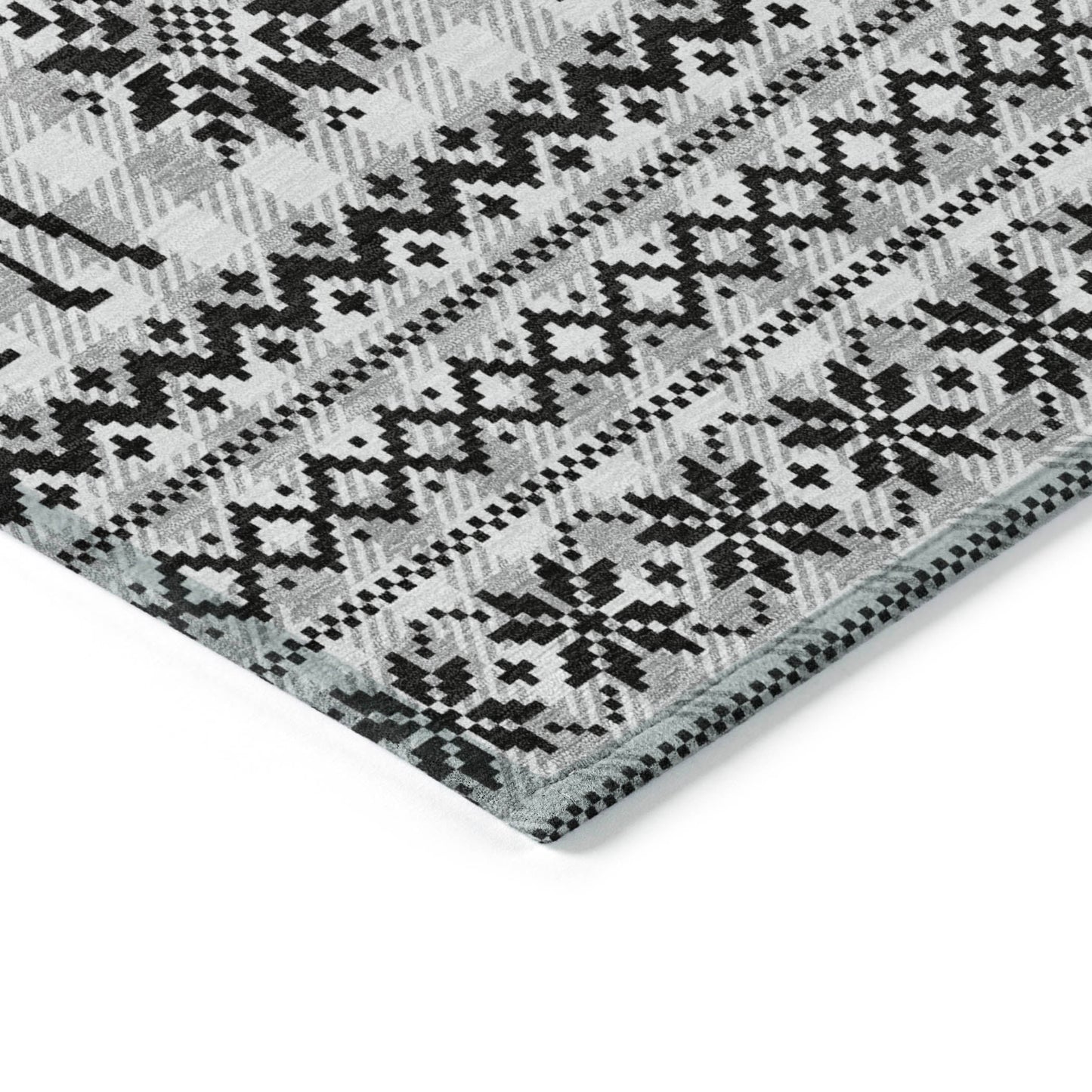 Addison Rugs Quaion Gray Washable Indoor-Outdoor Rug