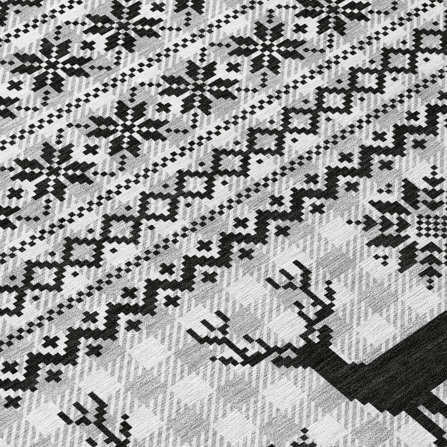 Addison Rugs Quaion Gray Washable Indoor-Outdoor Rug