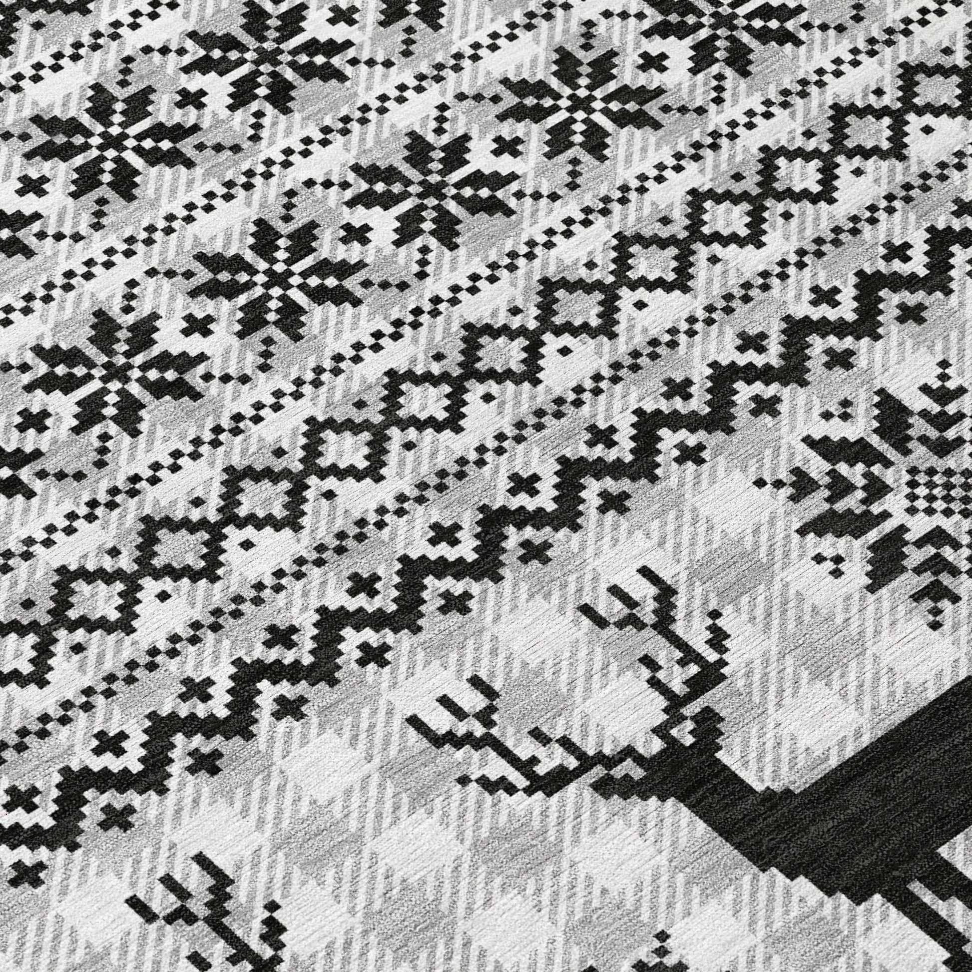 Addison Rugs Quaion Gray Washable Indoor-Outdoor Rug