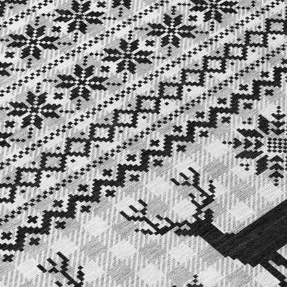 Addison Rugs Quaion Gray Washable Indoor-Outdoor Rug