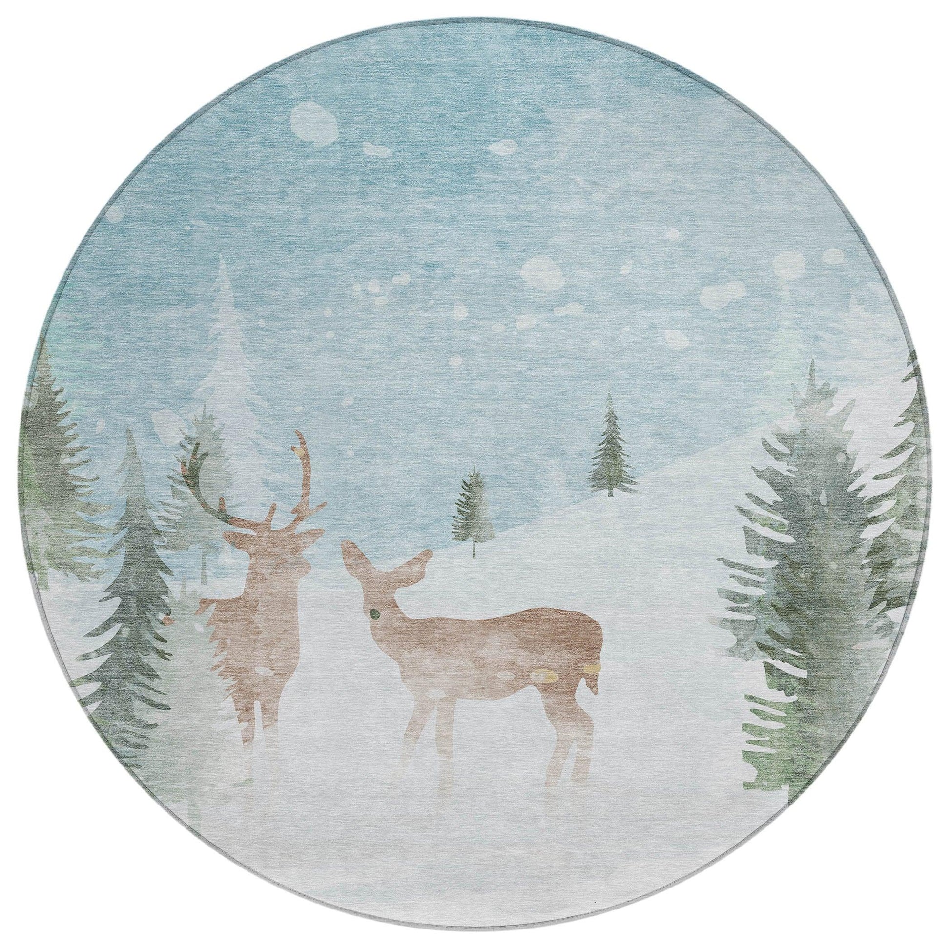 Addison Rugs Quaira Blue Washable Indoor-Outdoor Rug