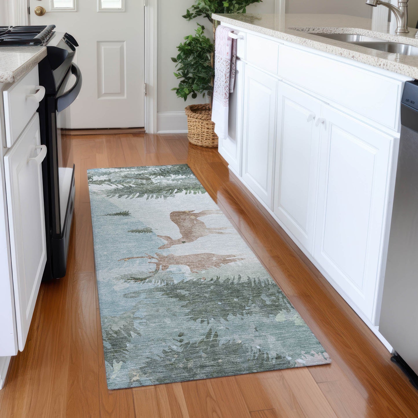 Addison Rugs Quaira Blue Washable Indoor-Outdoor Rug