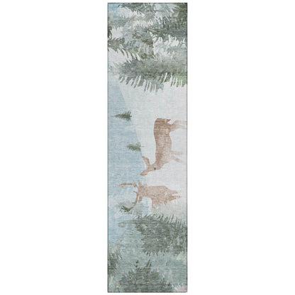 Addison Rugs Quaira Blue Washable Indoor-Outdoor Rug