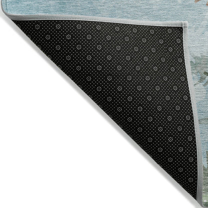 Addison Rugs Quaira Blue Washable Indoor-Outdoor Rug