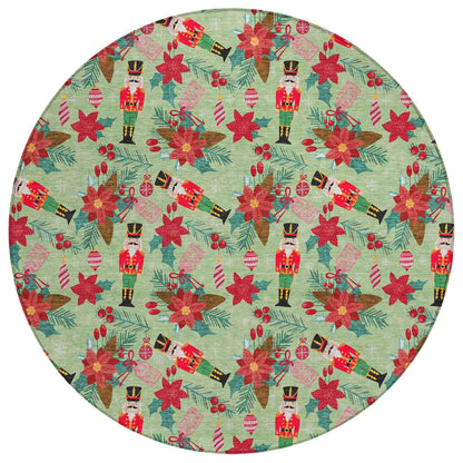 Addison Rugs Quaira Green Washable Indoor-Outdoor Rug