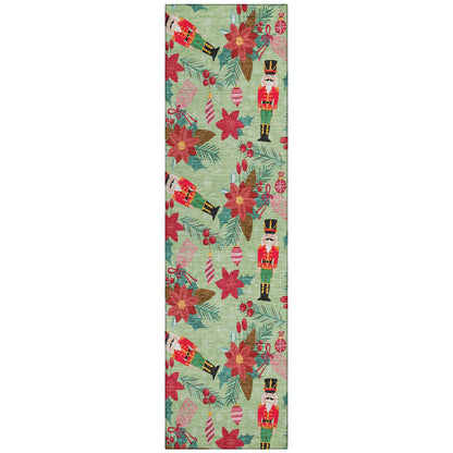 Addison Rugs Quaira Green Washable Indoor-Outdoor Rug