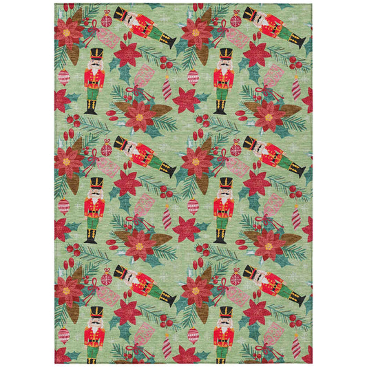 Addison Rugs Quaira Green Washable Indoor-Outdoor Rug