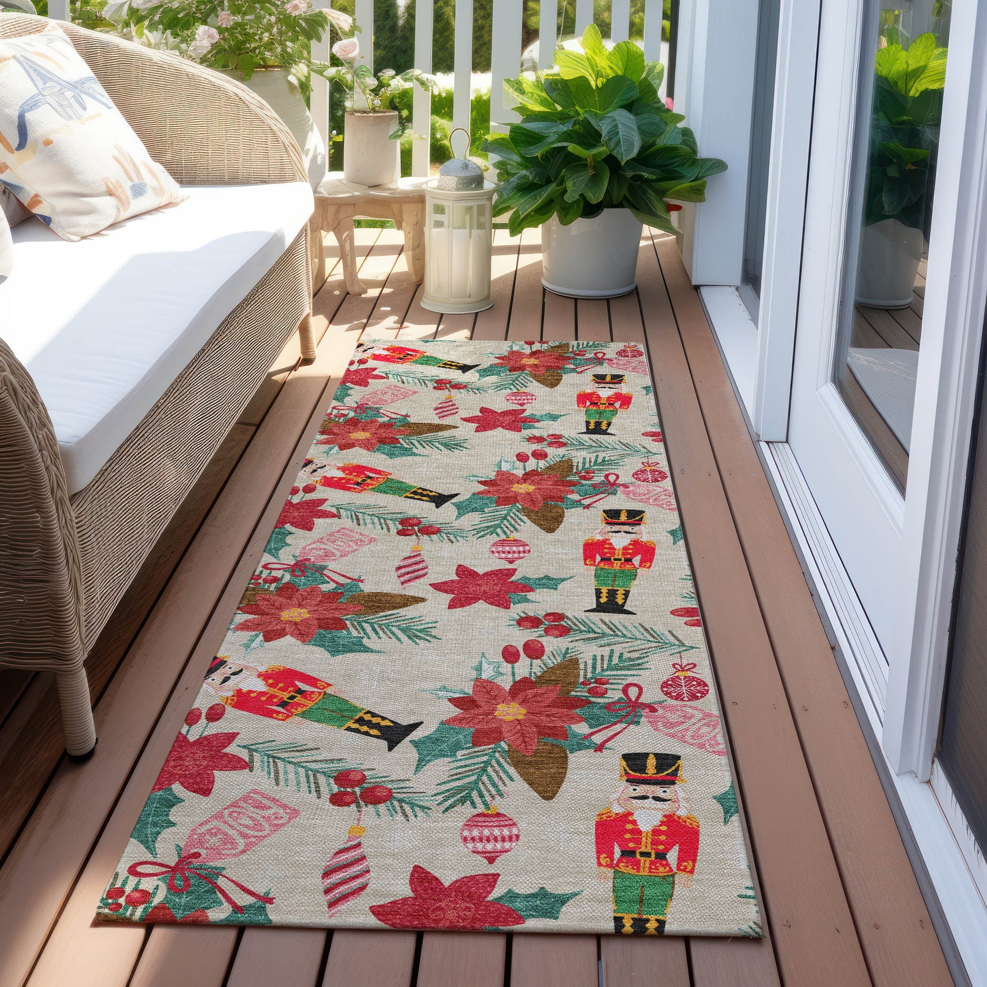 Addison Rugs Quaius Brown Washable Indoor-Outdoor Rug