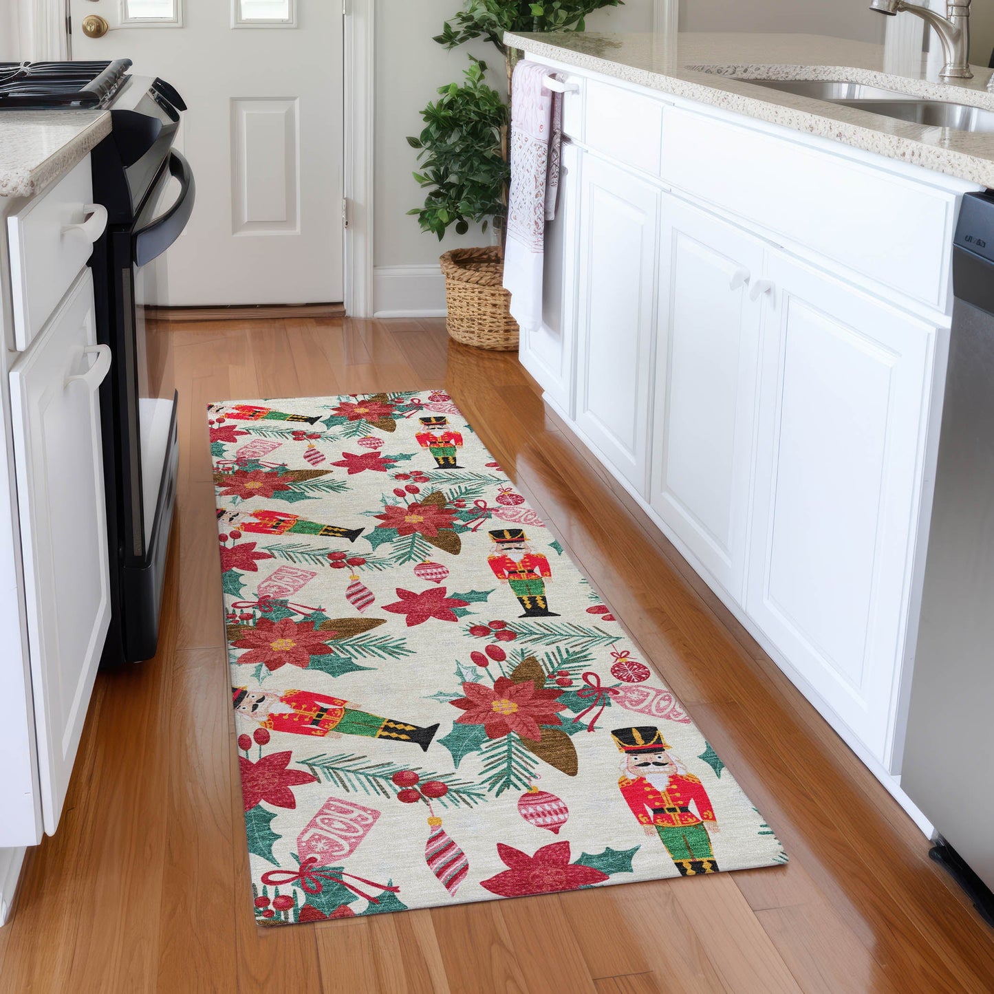 Addison Rugs Quaius Ivory Washable Indoor-Outdoor Rug