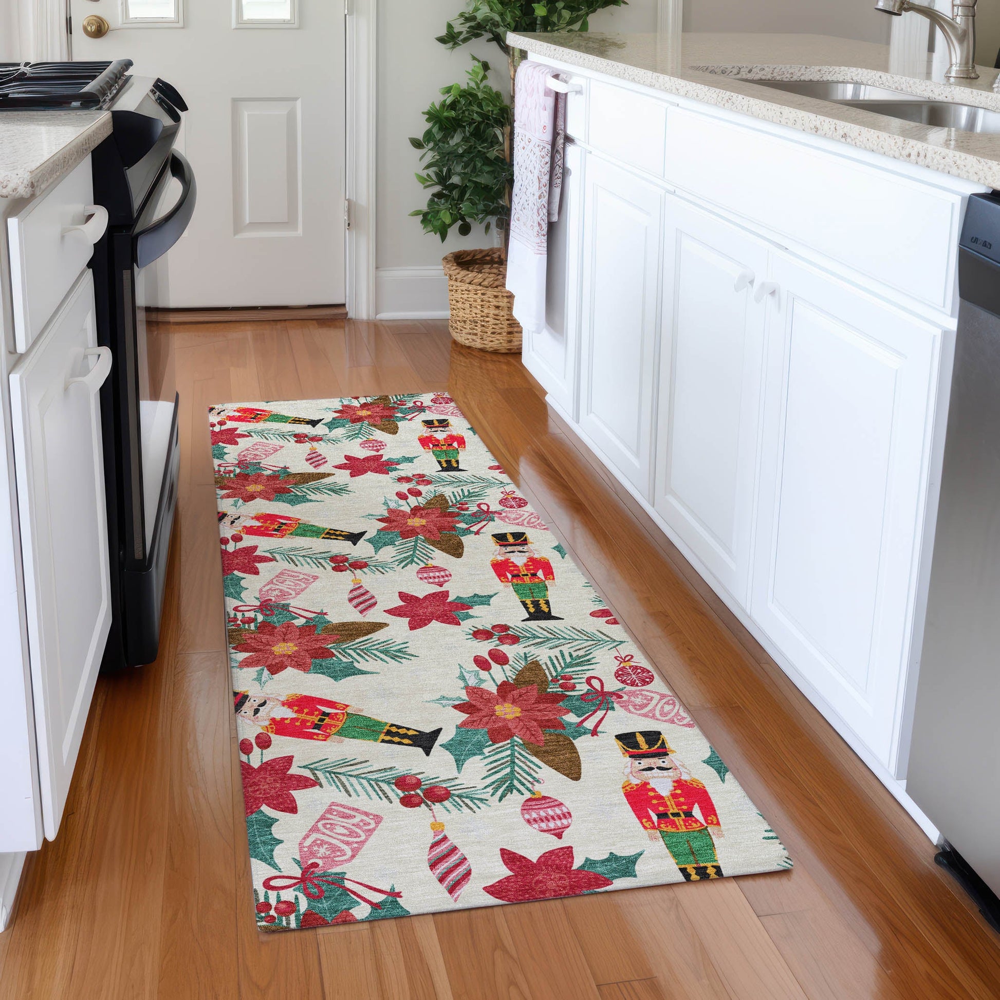 Addison Rugs Quaius Ivory Washable Indoor-Outdoor Rug