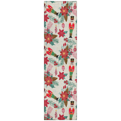 Addison Rugs Quaius Ivory Washable Indoor-Outdoor Rug