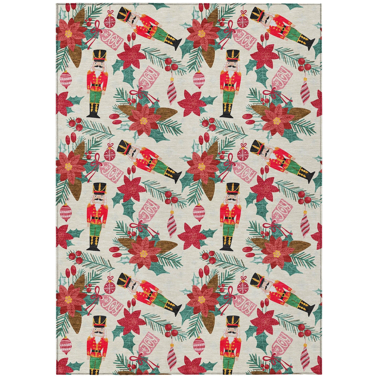 Addison Rugs Quaius Ivory Washable Indoor-Outdoor Rug