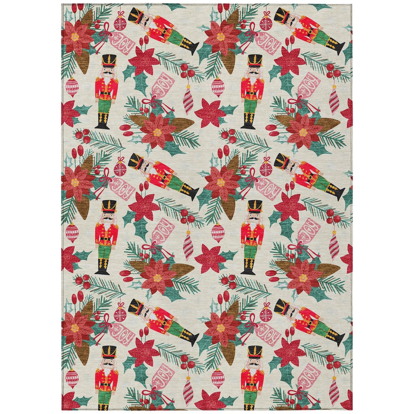 Addison Rugs Quaius Ivory Washable Indoor-Outdoor Rug